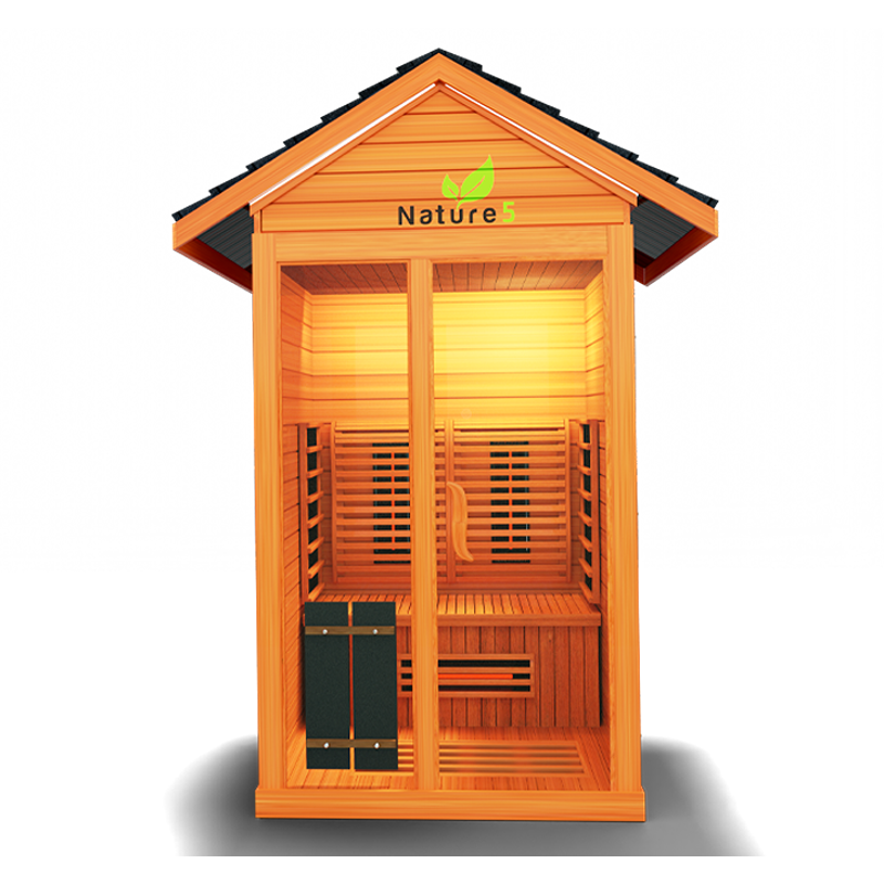 Medical Nature 5™ Outdoor Saunas - Full-Spectrum Infrared Tech