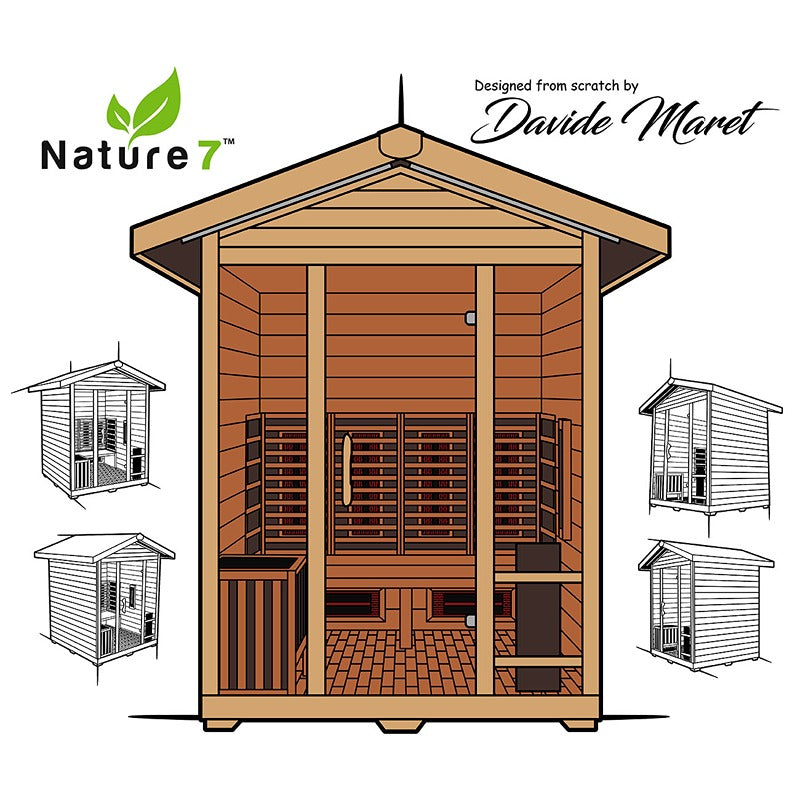 Medical Nature 7™ Outdoor Hybrid Sauna V2